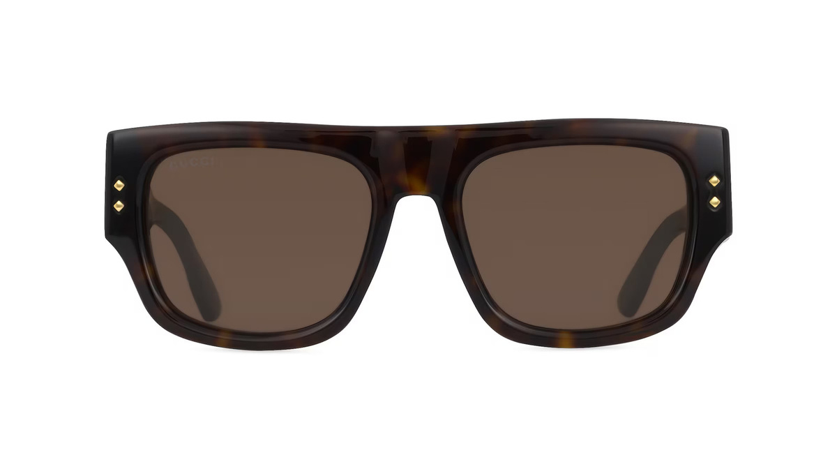 Gucci GG1262S Sonnenbrille, Vollrand, Quadratisch, Kunststoff, braun, Herren - Bild 1