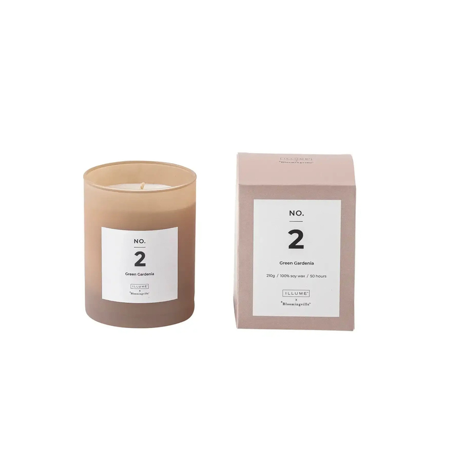 ILLUME x Bloomingville Duftkerze Nr. 2 in Pink, blumiger Duft, 210 g - Bild 1