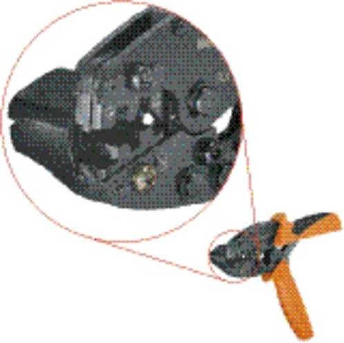 Weidmüller HTF 48 Crimpzange für F-Stecker und -Hülsen in Schwarz, 0.5 bis 2.5mm² - Bild 1