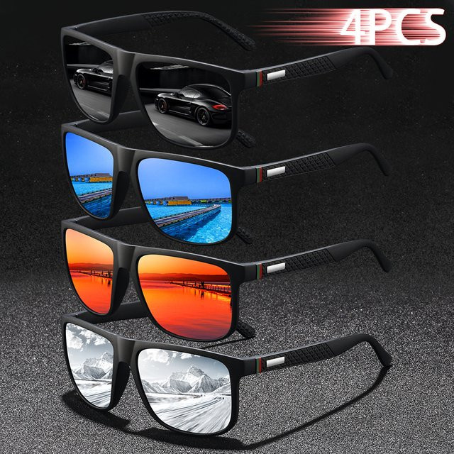 WSZ Sonnenbrille, Vollrand, Square, Metalldekoration, Schwarz, Unisex - Bild 1