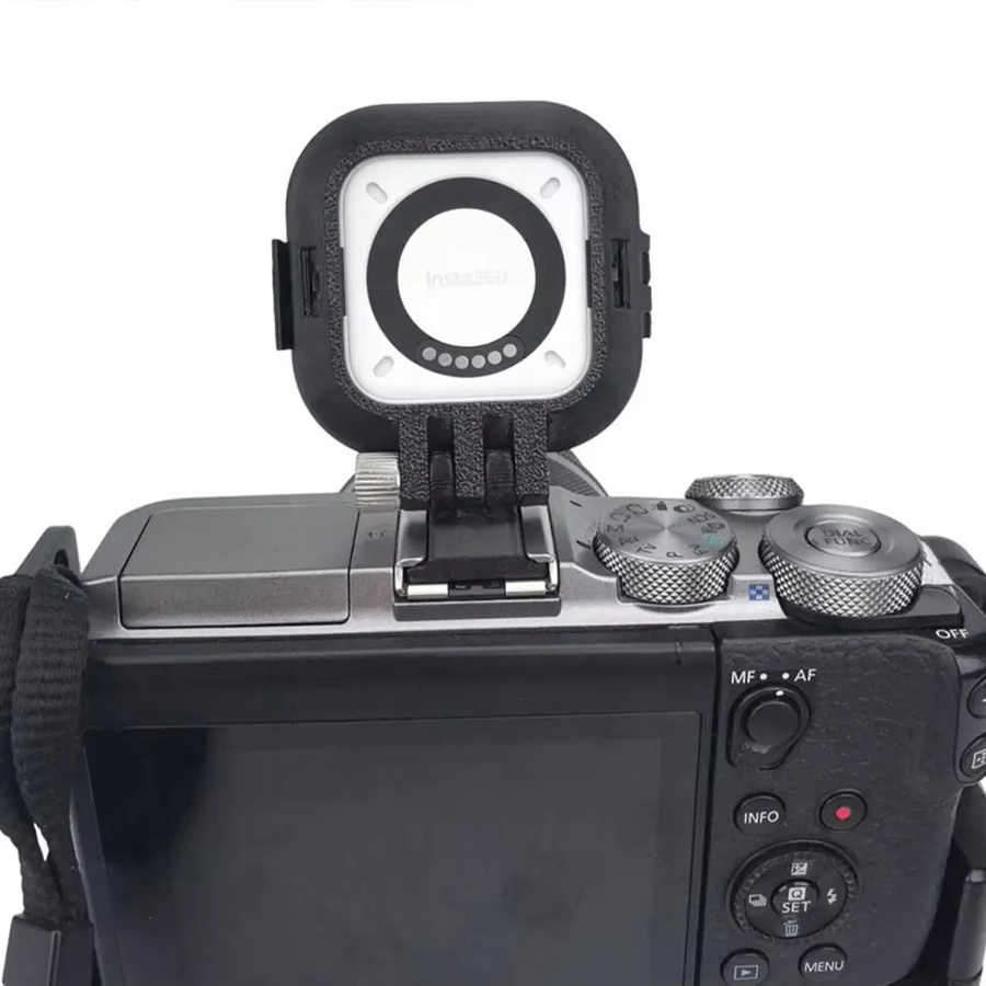 CQT Blitzschuh Expansion Halterung und verstellbarer Adapter für Insta360 GO Ultra und DSLR Kameras in Schwarz - Bild 4