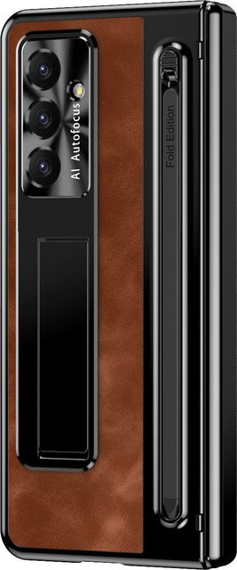 Samsung Galaxy Z Fold8 Ultra 5G Klapphülle in Braun mit H9 Hart Display Glas - Bild 1