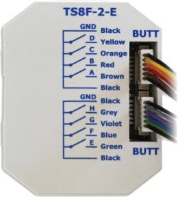 Lingg & Janke Tasterschnittstelle TS8F-2-E für 8 Einzeltasten in Weiß - Bild 1