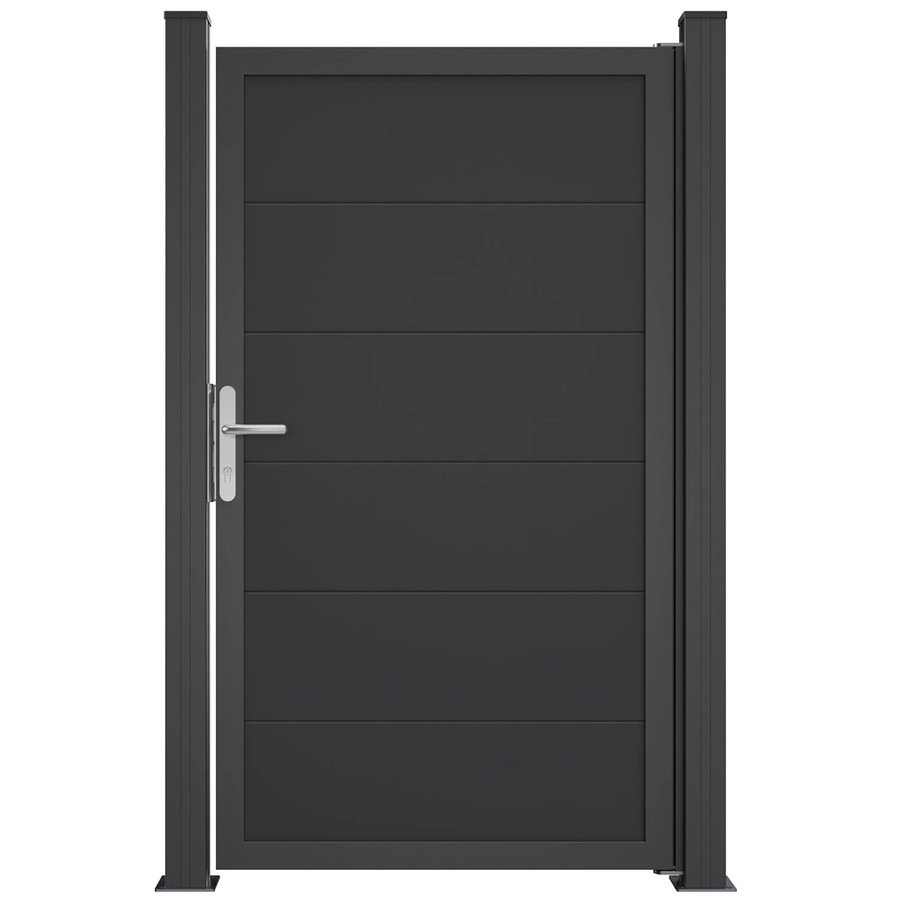 GroJa Tor BasicLine Nova 1-flügelig Anthrazit B: 100 cm, H: 180 cm - Bild 2