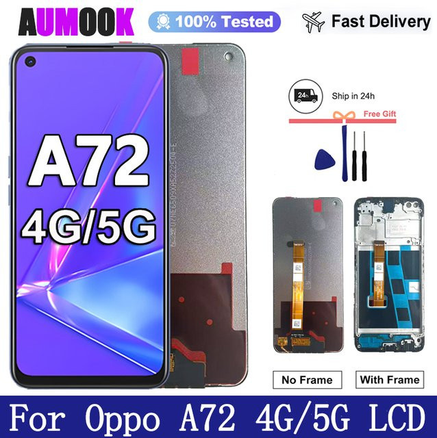 Oppo A72 4G/5G LCD-Display Ersatz mit Touchscreen-Digitizer-Baugruppe (Modell CPH2067) - Bild 1