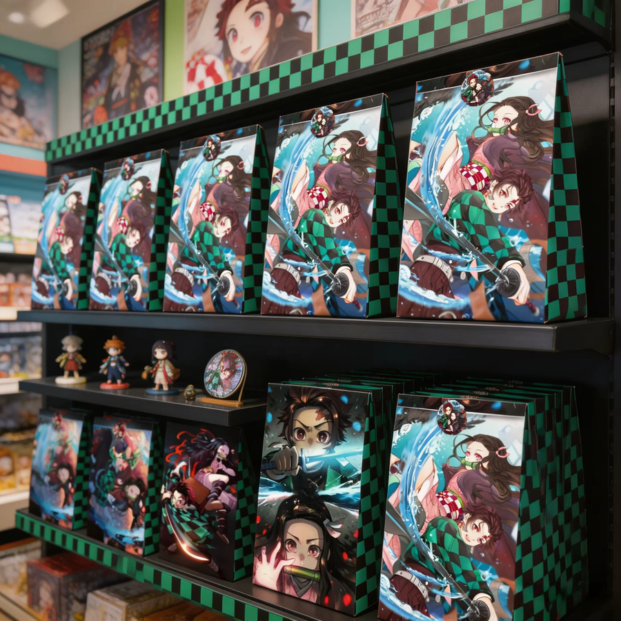 Bandai Demon Slayer Party-Geschenktüten-Set mit Aufklebern in Mehrfarbig - Bild 4