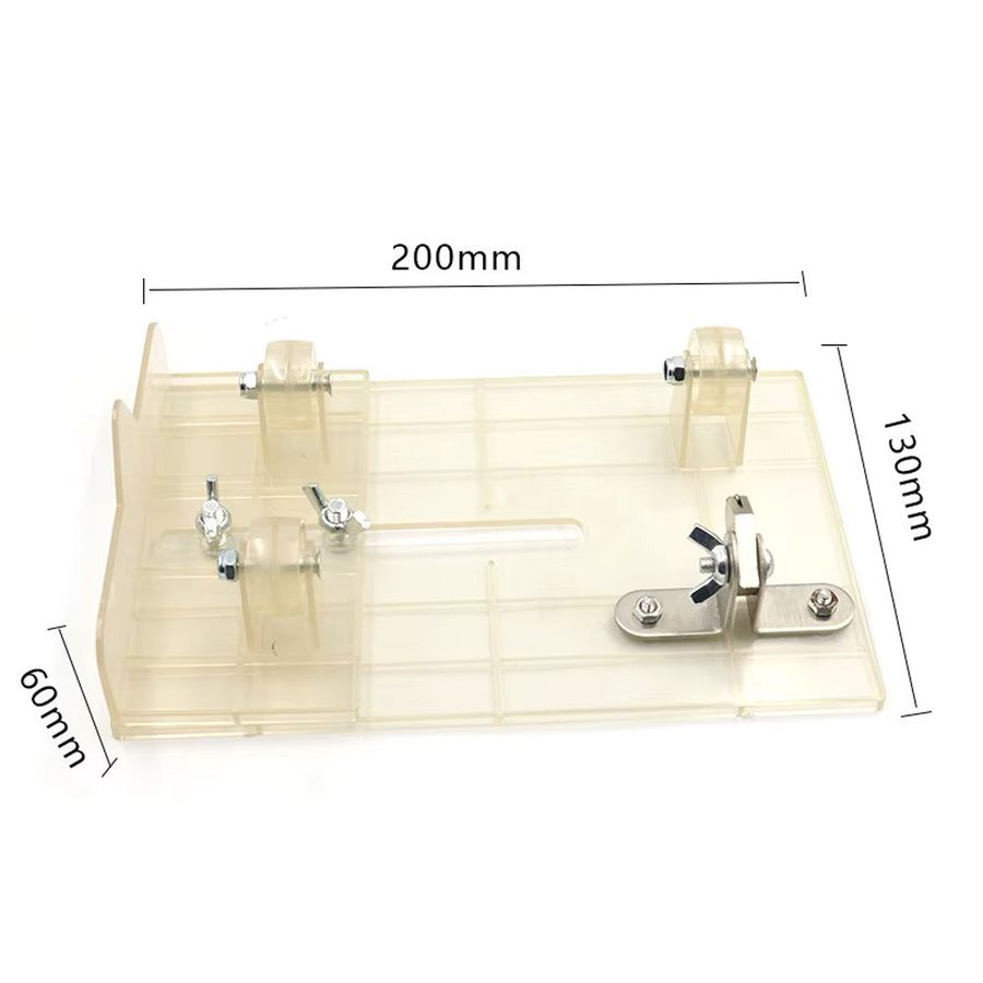 Universal einstellbarer Glasflaschen-Cutter aus Metall für DIY-Handwerk und Dekorationen, Blau und Transparent - Bild 2