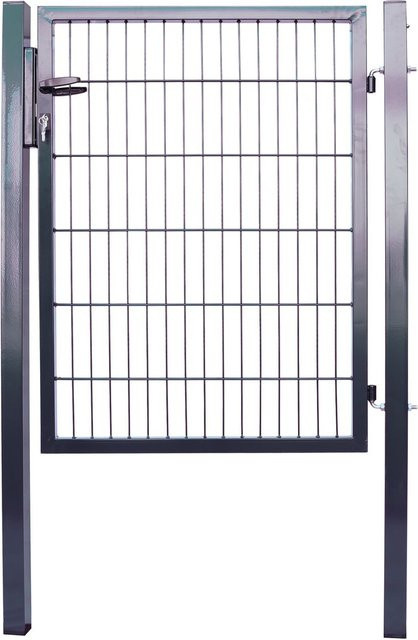 Green Yard Outdoor Living Doppelstabmatten Gartentor in Anthrazit, B: 100 cm, H: 120 cm - Bild 1