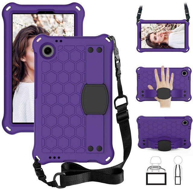 Samsung Galaxy Tab A9 und Tab A11 Hülle Case aus EVA in Violett - Bild 1
