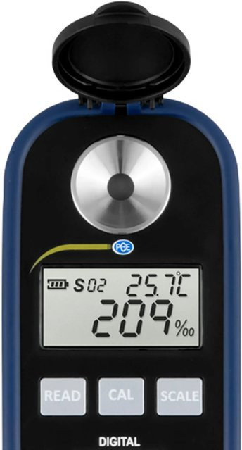 PCE Instruments Digitales Honig Refraktometer PCE-DRH 1 in Schwarz und Blau aus Edelstahl - Bild 2