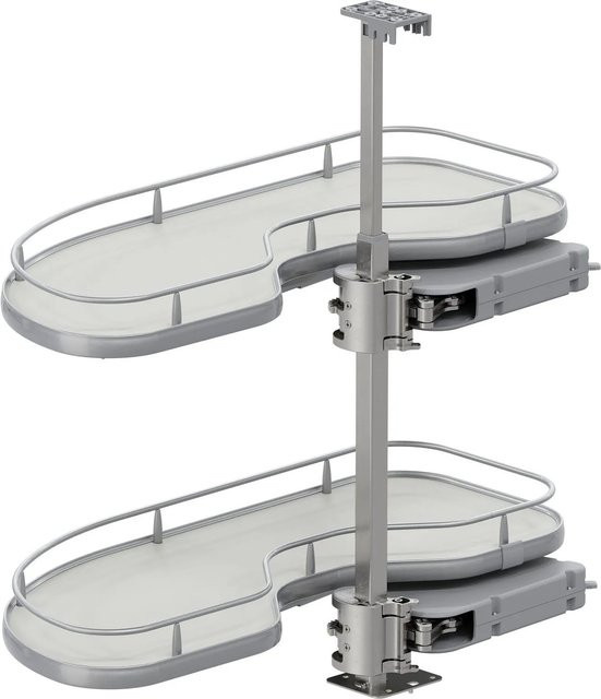 Vauth-Sagel Eckschrankauszug Cornerstone Maxx Planero Korpusbreite 800 mm Links in Silber Hellgrau - Bild 1
