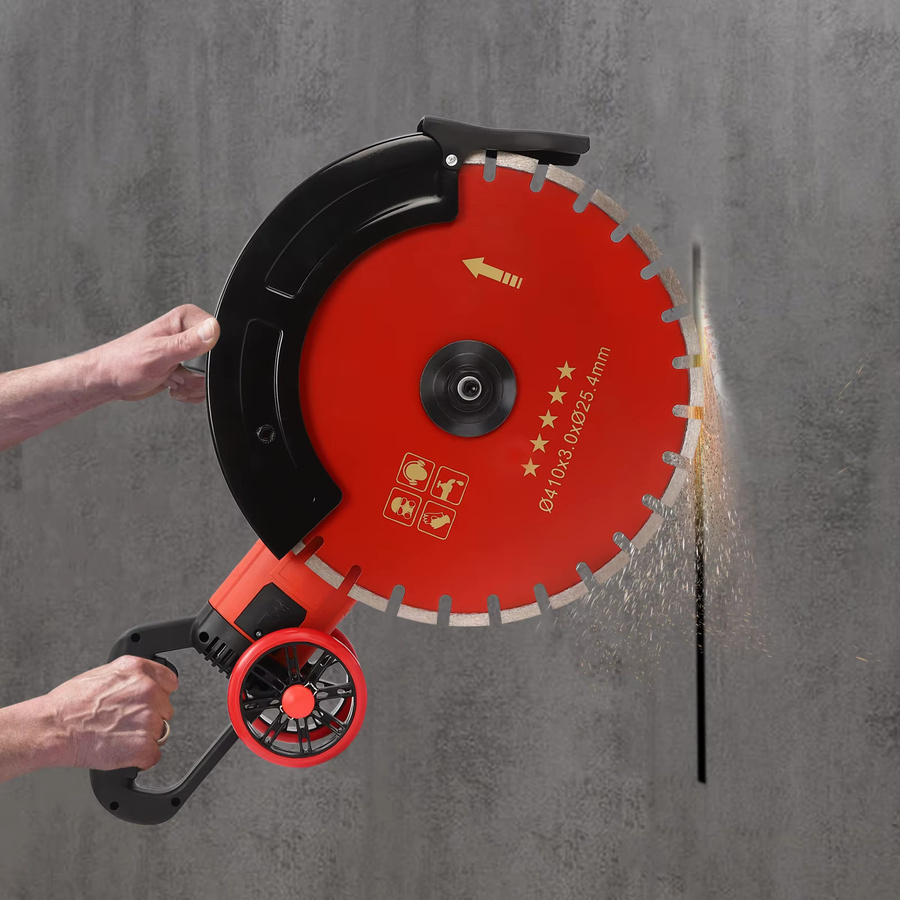 CNCEST Elektrische Betonsäge 4000W in Rot mit Wasserpumpe für Ziegel und Stein, 165mm Schnitttiefe - Bild 4