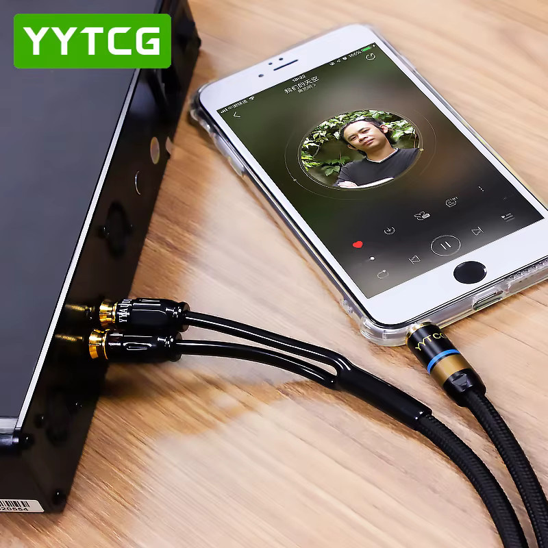 YYTCG Audiokabel 3,5 mm Klinke auf 2RCA für Mobiltelefone, Verstärker und Lautsprecher - Bild 3