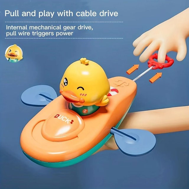 Gowinbaby Kleine gelbe Ente Kajak, Badezimmer Spielzeug, 1-teiliges Set, ab 3 Jahren - Bild 1