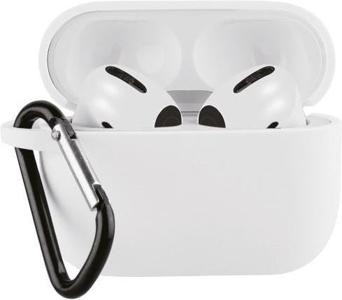 Schutzhülle für Apple AirPods 3 in Weiß mit Karabiner (62754) - Bild 1