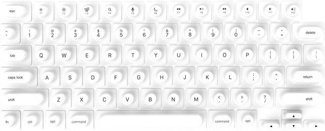 TOMTOP JMS Tastaturabdeckung für lange Nägel, erhöhter Tastaturschutz für MacBook Pro und MacBook Air, Farbe: Weiß - Bild 1