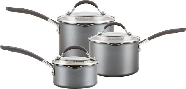 Circulon A1 Topfset 6-teilig mit Keramik-Beschichtung und Non-Stick-Funktion, Grau - Bild 1