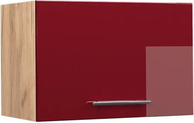 Vicco Hängeschrank Fame-Line Küchenschrank Hochglanz Bordeaux Rot Eiche Breite: 60 cm, Höhe: 34,1 cm, Tiefe: 40 cm - Bild 2