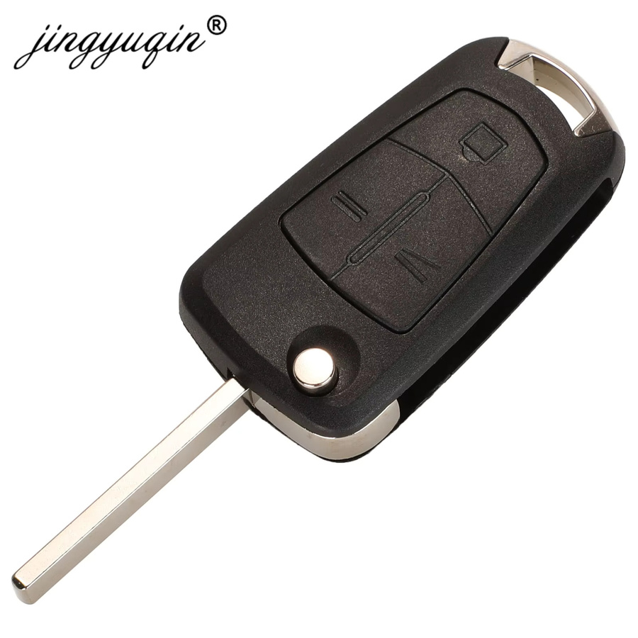 Jingyuqin 5er Set Auto Fernbedienung Schlüssel PCF7941/7946 in Schwarz für Opel/Vauxhall Astra H, Zafira B und Vectra C - Bild 1