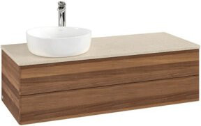 V&B Waschtischunterschrank Antao mit Beleuchtung, Farbe Weiß, B/T/H: 120 x 50 x 36 cm - Bild 1