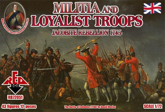 Red Box Militia+Loyalist Troops 1745, Jacobite R., 1:72 - Bild 1