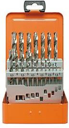 Projahn Spiralbohrer-Set ECO HSS-G, 19-teilig, Ø 1–10 mm in orangefarbener Bohrerkassette - Bild 1