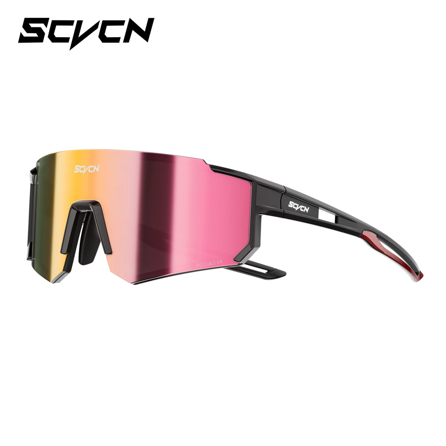 SCVCN Sportsonnenbrille, Unisex, Vollrand, Kunststoff - Bild 4