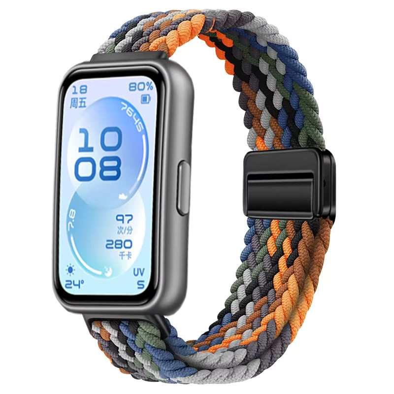 Huawei Uhrenarmband Nylon, geflochten, multicolor, Unisex - Bild 4