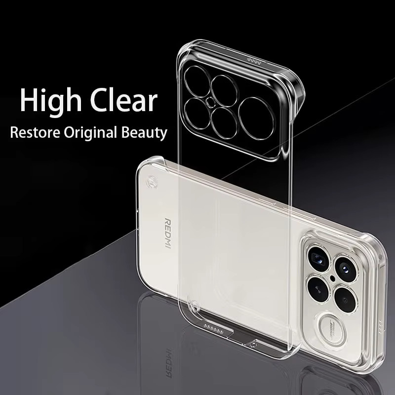 Slim Clear Hard Back Cover für Xiaomi Poco F8 Pro und Poco F8 Ultra 5G, transparent - Bild 4