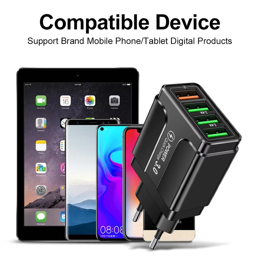 WALKESEN 20W Multi-Port USB-Ladegerät in Schwarz für iPhone, Samsung Galaxy und Xiaomi - Bild 4