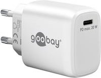 goobay USB-C Schnellladegerät mit PD und GaN Technologie, 20 Watt, Weiß - Bild 1