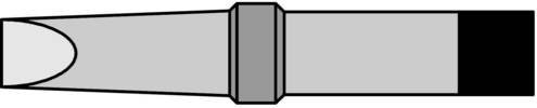 Weller PT C9 Lötspitze in Meißelform, Durchmesser: 3,2 mm, Farbe: Grau - Bild 1