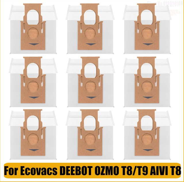 Ecovacs Ersatzstaubbeutel für DEEBOT OZMO T9 T9+ T9 Plus T8 T8+ T8 AIVI N8 AIVI+ N9 N10 N8 Pro Plus in Weiß - Bild 1