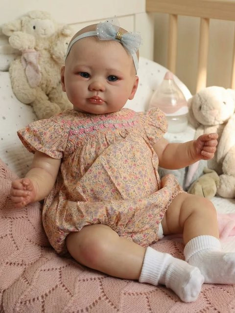 NPK Lali Neugeborene Baby-Reborn-Puppe, 19 Zoll, Plüsch / Textil - Bild 1