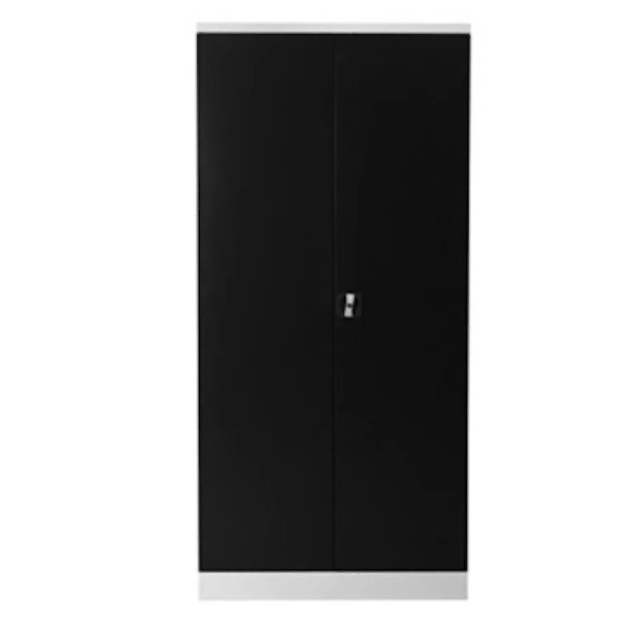 PROREGAL Stahlschrank Bee mit 4 Fachböden und Scharniertüren in Weiß und Anthrazit, H x B x T: 195 x 92 x 42 cm - Bild 2