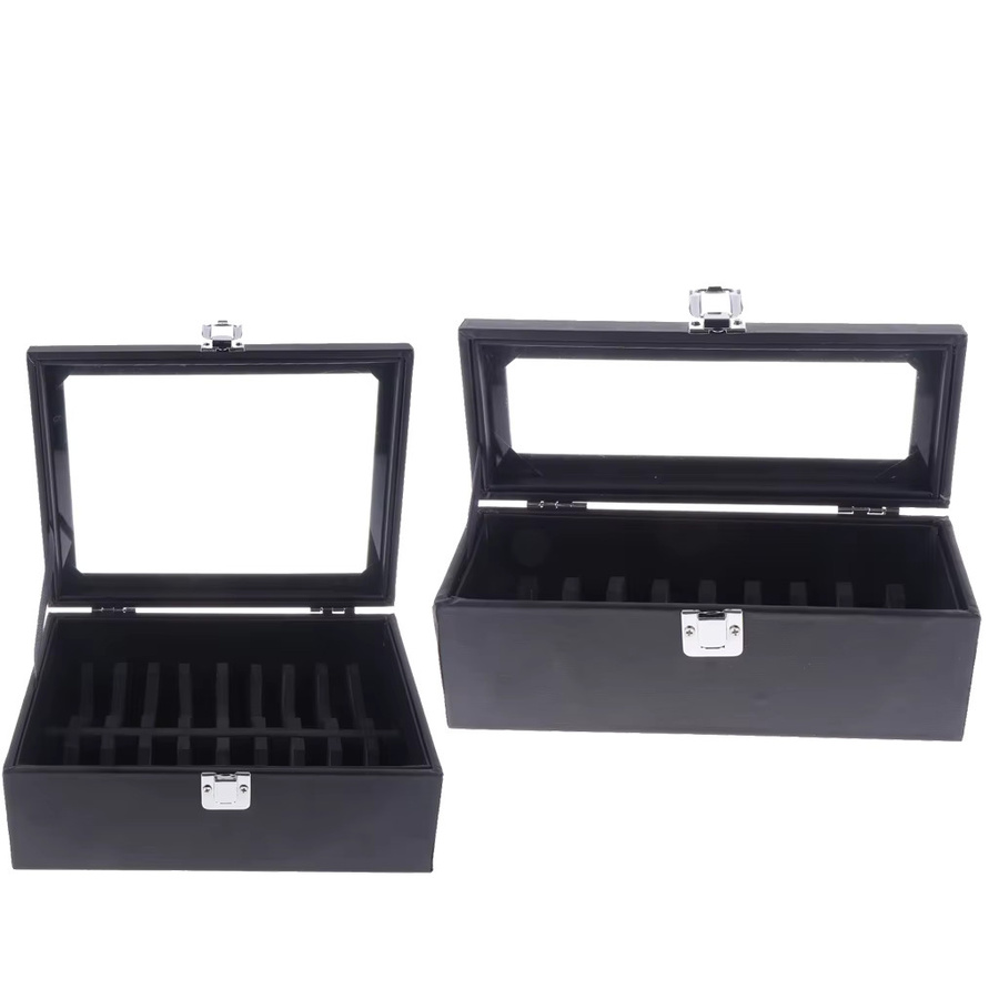 Phenovo Schmuckbox mit Deckel als Armband Aufbewahrung und Display Organizer in Schwarz - Bild 3
