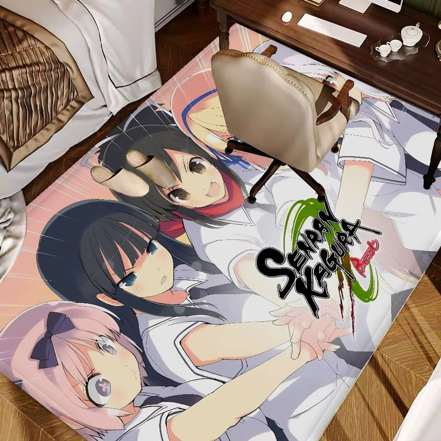 Senran Kagura P-PeachS B-BallS Bodenteppich im nordischen Stil für dein Zuhause, vielseitige Matte für Badezimmer, Schlafzimmer oder Hotel-Dekor - Bild 5