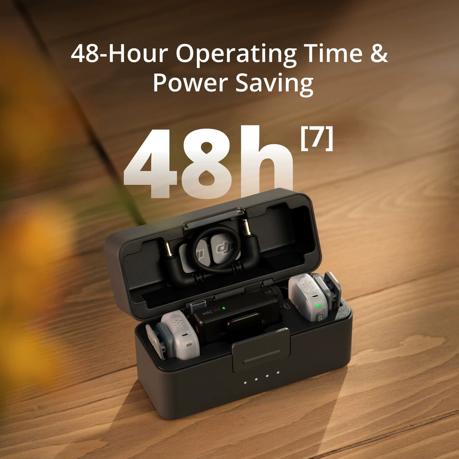 DJI Mic Mini 2 Kabelloses Mikrofon für iPhone, Android, Smartphone, Tablet und PC mit Geräuschunterdrückung und 11,5 Stunden Akkulaufzeit - Bild 3