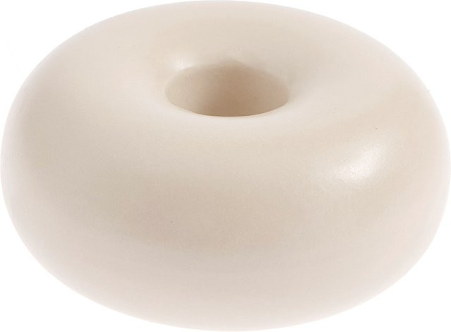 Rico Design Porzellan Kerzenhalter Ring in Greige für Stabkerzen - Bild 1