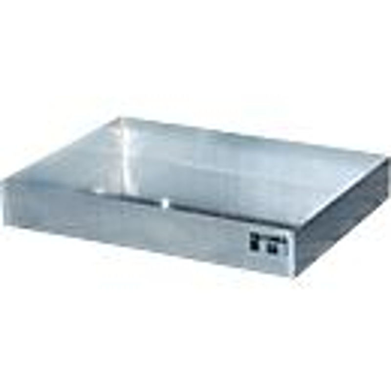Bauer Kleingebindewanne KGW-P 2 aus verzinktem Stahl, Farbe Silber, B/T/H: 80 x 60 x 12 cm - Bild 3