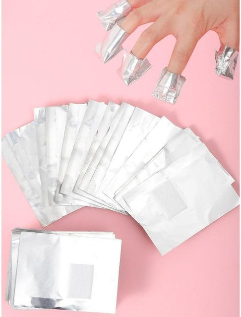 OTRESS Nagellackentferner-Pads, 100 Stück, Weiß, Unisex - Bild 1