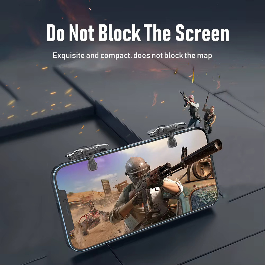 APWIKOGER X8 Mobile Gaming Trigger für PUBG und Shooter mit 6-Finger-Steuerung und empfindlichen L1 R1 Tasten - Bild 2