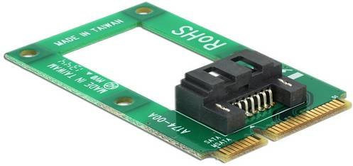 Delock Serieller Adapter mSATA auf SATA 7-polig in Grün - Bild 1