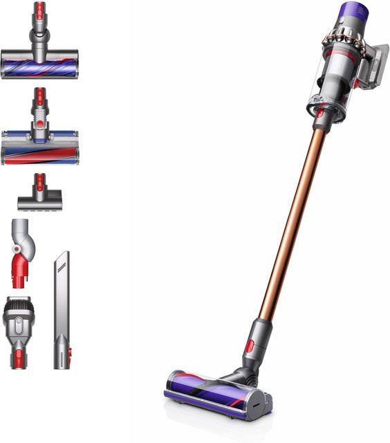 Dyson V10 Absolute Cyclone Akku-Stielstaubsauger in Nickel/Kupfer/Multicolor - Bild 1