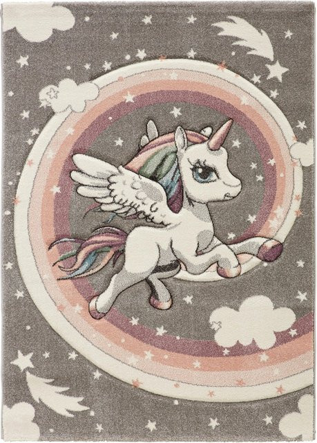 Mömax Kinderteppich Unicorn in Multicolor, B/T: 100 x 150 cm - Bild 1