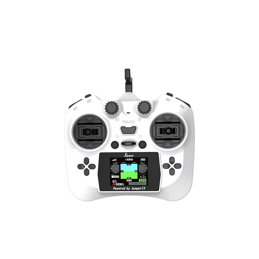 Jumper Smart Fernbedienung mit HD Farbbildschirm, ELRS 2,4G, 100mW und 12 Kanälen für RC FPV Drohnen, Schwarz - Bild 2