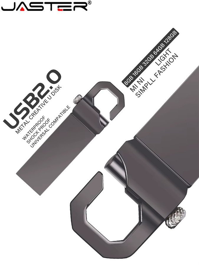 JASTER Business USB-Flash-Laufwerk Silber 128 GB mit USB-A Anschluss - Bild 6
