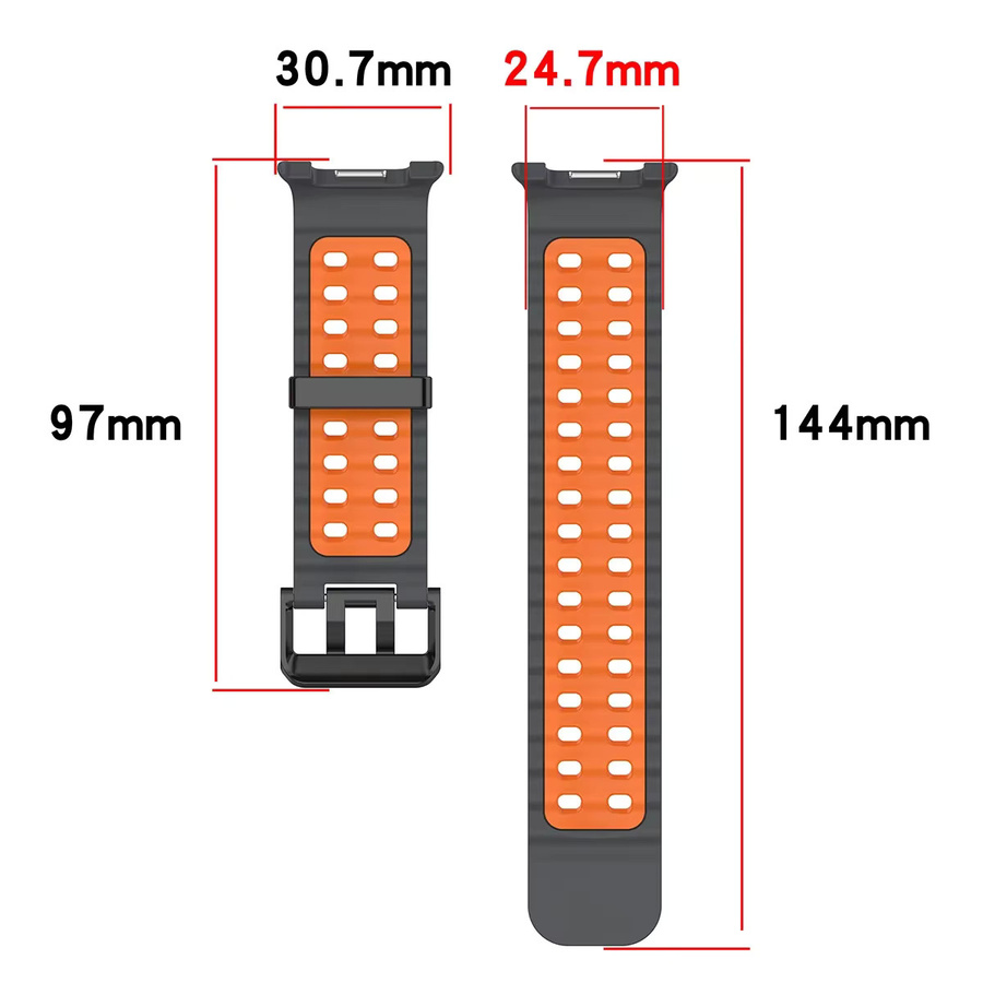 CAOWTAN Uhrenarmband Silikon, Marine, Samsung Galaxy Watch 8, Unisex - Bild 5