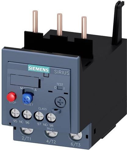 Siemens Überlastrelais 690 V/AC, 1 Schließer, 1 Öffner, Grau, 3RU2136-4KB0 - Bild 1