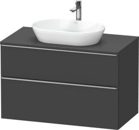 Duravit Waschtischunterschrank D-Neo in Grau Matt, Breite: 100 cm, Tiefe: 55 cm - Bild 1